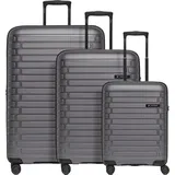 pactastic Collection 04 Koffer-Set 3-tlg. grau/anthrazit-metallic