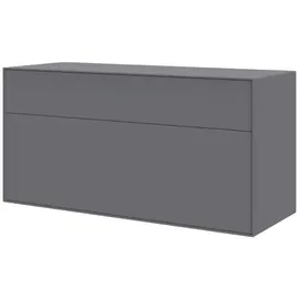 LeGer Home by Lena Gercke Essentials Lowboard 111 cm Grau MDF/Metall