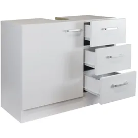 stabilo-sanitär Stabilo Sanitär - Waschbeckenunterschrank `Knut` polarweiß matt 3 Schubladen 63x30x54cm