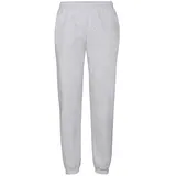 FRUIT OF THE LOOM Classic Elasticated Cuff Jog Pants Herren Jogginghose in versch. Farben und Größen, graumeliert, XL