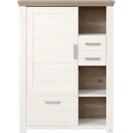 Set One by Musterring Highboard York Dekor Pino-Aurelio / Eiche Nelson