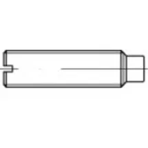 TOOLCRAFT Madenschraube M12 40 mm Stahl 50 Stück