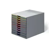 Durable Schubladenbox Varicolor 29,2 x 28 x 35,6 cm 10-tlg. grau