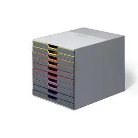 Durable Schubladenbox Varicolor 29,2 x 28 x 35,6 cm 10-tlg. grau