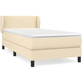 vidaXL Boxspringbett 100 x 200 cm Creme