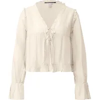 QS Rüschenbluse creme 44