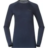 Bergans Damen Inner:Pure Merino Longsleeve (Größe L, blau)