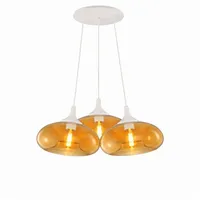 s.luce Cruet 3-flg. 28 cm Rund/Amber/Weiß