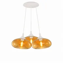 s.luce Cruet 3-flg. 28 cm Rund/Amber/Weiß
