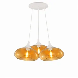 s.luce Cruet 3-flg. 28 cm Rund/Amber/Weiß