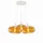 s.luce Cruet 3-flg. 28 cm Rund/Amber/Weiß