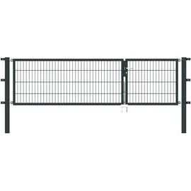 GAH Alberts Doppeltor Flexo 300 x 80 cm anthrazit