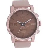 Oozoo Unisex Armbanduhr Timepieces Analog Leder taupe braun D2UOC11218 - Rosa