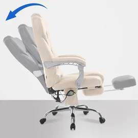 CLP Pacific Kunstleder mit Massagefunktion V2 creme