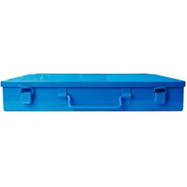ADB Kleinteilemagazin Metall 33x23x5 cm blau