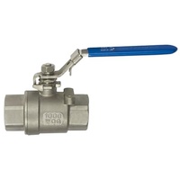 Riegler Edelstahlkugelhahn, 2-teilig, Baulänge nach DIN 3202-M3, G 3/8