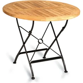 SonnenPartner Sitzgruppe Oxford Ø 90 x 75 cm Schwarz/Mehrfarbig