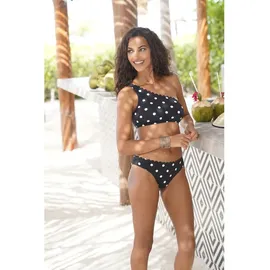 LASCANA Bustier-Bikini-Top Damen Schwarz/Weiß 34 Cup A/B