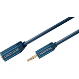 Clicktronic MP3 Audio-Verlängerung 3,5mm Klinken-Stecker > 3,5mm Klinken-Kupplung 5,0m (70489)