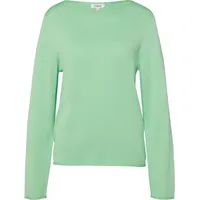 s.Oliver Feinstrickpullover mit Rundhalsausschnitt - grün - 46