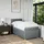 vidaXL Boxspringbett 100 x 200 cm Hellgrau