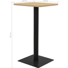 vidaXL Bistrotisch Eichefarben 50x50x107 cm - vidaXL