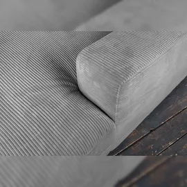 KAWOLA Big Sofa Madeline Cord grau