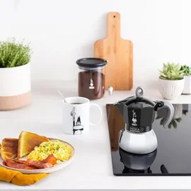 Bialetti Moka Induction 6 Tassen schwarz/silber