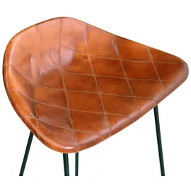 vidaXL 5-tlg. Bar-Set Massivholz und Echtleder