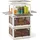 Costway Aufbewahrungsbox 132 L 3-tlg. transparent