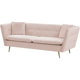 Beliani Beliani, Sofa Samtstoff Rosa FREDERICA