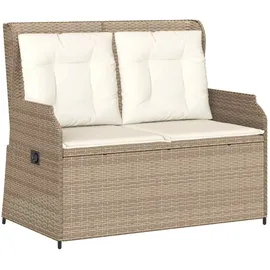 vidaXL Gartenbank 1-tlg 110 x 60 x 75 cm Beige