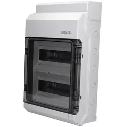 Verteilerkasten Hensel KV 2524 24 Module mit Klemmen Aufputz IP54 Leergehäuse