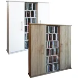 VCM Holz CD DVD Stand Regal Schrank Aufbewahrung Standregal Santo