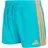 adidas 3-Streifen Badeshorts Lucid Cyan/Lucid Orange 3XL