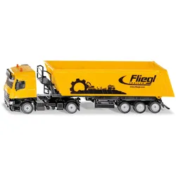 LKW LKW Mercedes Benz mit Fliegl Muldenkipper  Modell von Siku 1:50