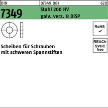 Reyher DIN 7349 Scheibe Stahl 200 HV 13mm galvanisch verzinkt DiSP