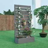 [en.casa] Heerde 180 x 90 x 38 cm Grau