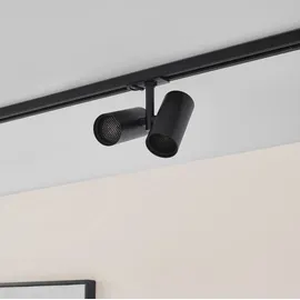 LINDBY Linaro 2-flammig schwarz Aluminium