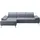 Home Affaire Ecksofa HOME AFFAIRE "Caluna", bunt (graublau), B:280cm H:81cm T:174cm, Sofas, Ecksofa, Inkl.Sitztiefenverstellung, wahlweise mit Kopf- und Armteilverstellung