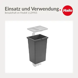 HAILO Inneneimer 13 l Basaltgrau