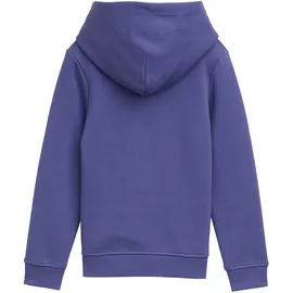 Tom Tailor Mädchen Hoodie Sweatshirt mit Logo-Print, blau, Uni, Gr. 116/122