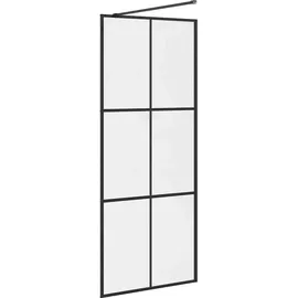 vidaXL Duschwand für Begehbare Dusche mit Klarem ESG Glas 80x195 cm