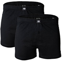 CECEBA Herren Shorts, Vorteilspack - Boxershort, Basic, Baumwolle, M-8XL, einfarbig Schwarz XXL