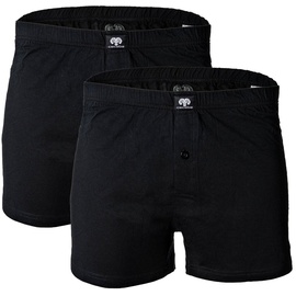 CECEBA Herren Shorts, Vorteilspack - Boxershort, Basic, Baumwolle, M-8XL, einfarbig Schwarz XXL