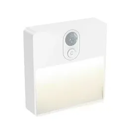 Ansmann Sensor-Nachtlicht NL5R wiederaufladbar 1600-0481 Nachtlicht mit Bewegungsmelder Rund LED Warmweiß Weiß