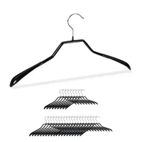 Relaxdays 60 x Anzug Kleiderbügel im Set, breite Schulter,