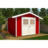 Weka Gartenhaus 122 2,40 x 2,05 m rot