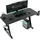 SENSE7 Nomad Classic, Gaming Tisch 140x60, PC Tisch mit Kopfhörerhaken, Getränkehalter, Controller Halter, Gaming Computertisch mit Kohlefaseroberfläche, Ergonomischer Gaming Desk