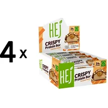 HEJ Natural Crispy Protein Bar Caramel Peanut Riegel 12 x 45 g
